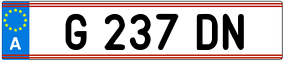 Trailer License Plate